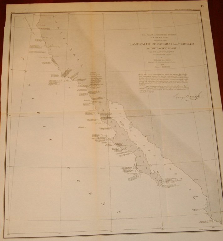 120.06 Map of California 002- Antique Rare Old Maps for Sale