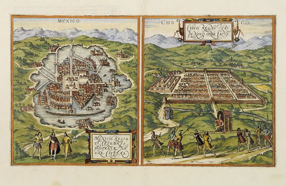 21.00 Braun - Mexico - 1575- Rare Old Maps for Sale