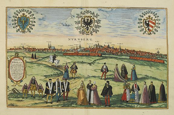22.25 Braun- Nuremberg - 1575- Rare Maps and Old World Prints for Sale