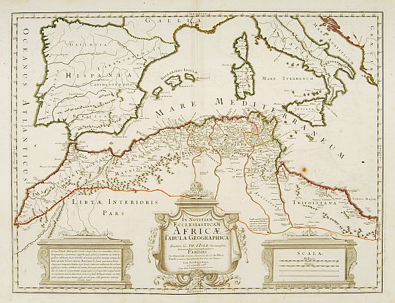 800.30 North Africa - 1780 - LIsle- Rare Old Maps for Sale