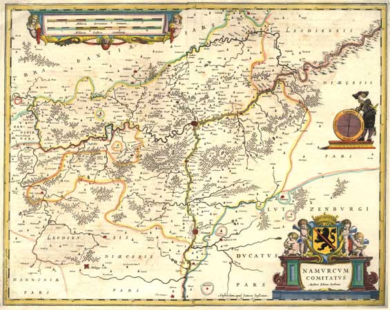 Namvrevm - Jansson 1650- Antique Maps and Prints for Sale
