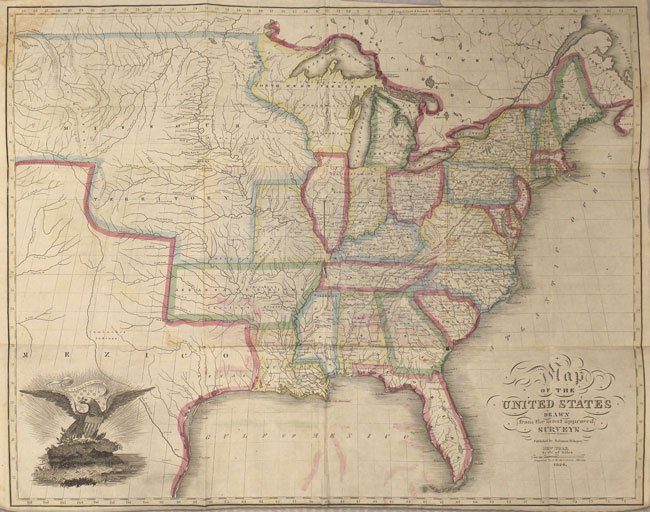 Antique Maps Of America For Sale Rocky Mountains To The Missouri