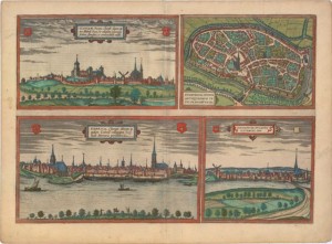 21.20 Braun & Hogenberg - Duisburg - 1575- Rare World Prints for Sale