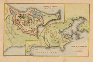 120.51 Siege of Louisburg - 1745- Orginial Civil War Maps and Rare World Prints for Sale