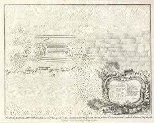 20.03 Plan of Battle Wynendale - 1745- Rare Old Maps and World Prints for Sale