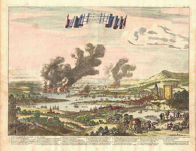 22.08 England - Dutch Battle - 1700- Rare World Prints for Sale