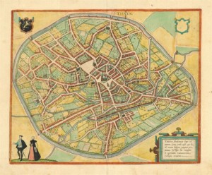 22.12 Tienen - Braun - 1580- Rare World Prints and Old Maps for Sale