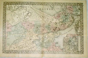368-23 Plan of Boston - 1878- Rare Old Maps and World Prints for Sale