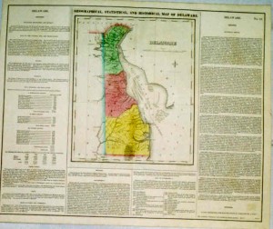 400.35 Geographical Statistical Delaware- Antique Maps of America for Sale