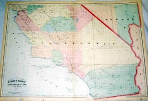 California - Nevada 368-36- Antique Maps of America for Sale