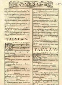 22.17 Ptolemy - Strassburg - 1525- Rare World Prints for Sale