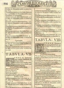 22.17 Ptolemy - Strassburg - 1525- Rare World Prints for Sale