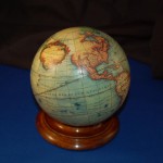 40.449 boat model, small table globe - 2013- Antique Maps and Globes of America for Sale