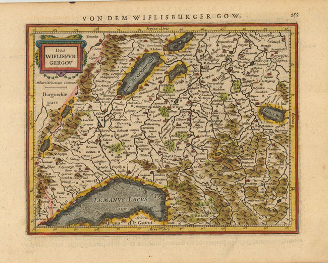570.07 Switzerland - Mercator - 1631- Rare Old Maps for Sale