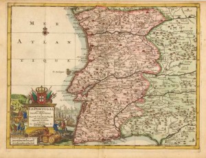 570.20 Portugal - Aa - 1715- Antiqe Maps and Prints