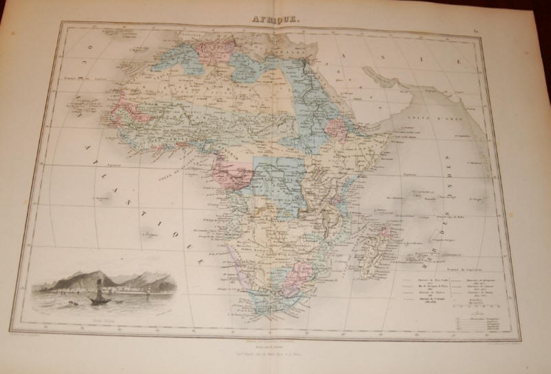 800.15 Maps - Africa - Gulf Stream - 1853- Rare Old Maps for Sale