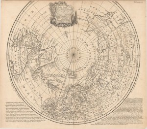 700.13 North Pole - 1748 - Bowen- Rare Old Maps for Sale