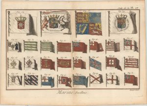 520.44 Flags - 1778 - Diderot- Antique Maps and Prints for Flags for Sale