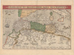800.07 Mediterranean - 1595 - Ortelius-zoom- Rare Old Maps for Sale